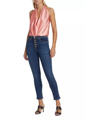 Ramy Brook Harriet Convertible Stretch-Silk Top