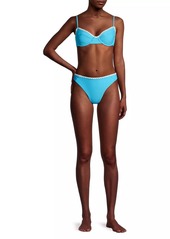 Ramy Brook Iliana Crochet-Trimmed Bikini Bottom