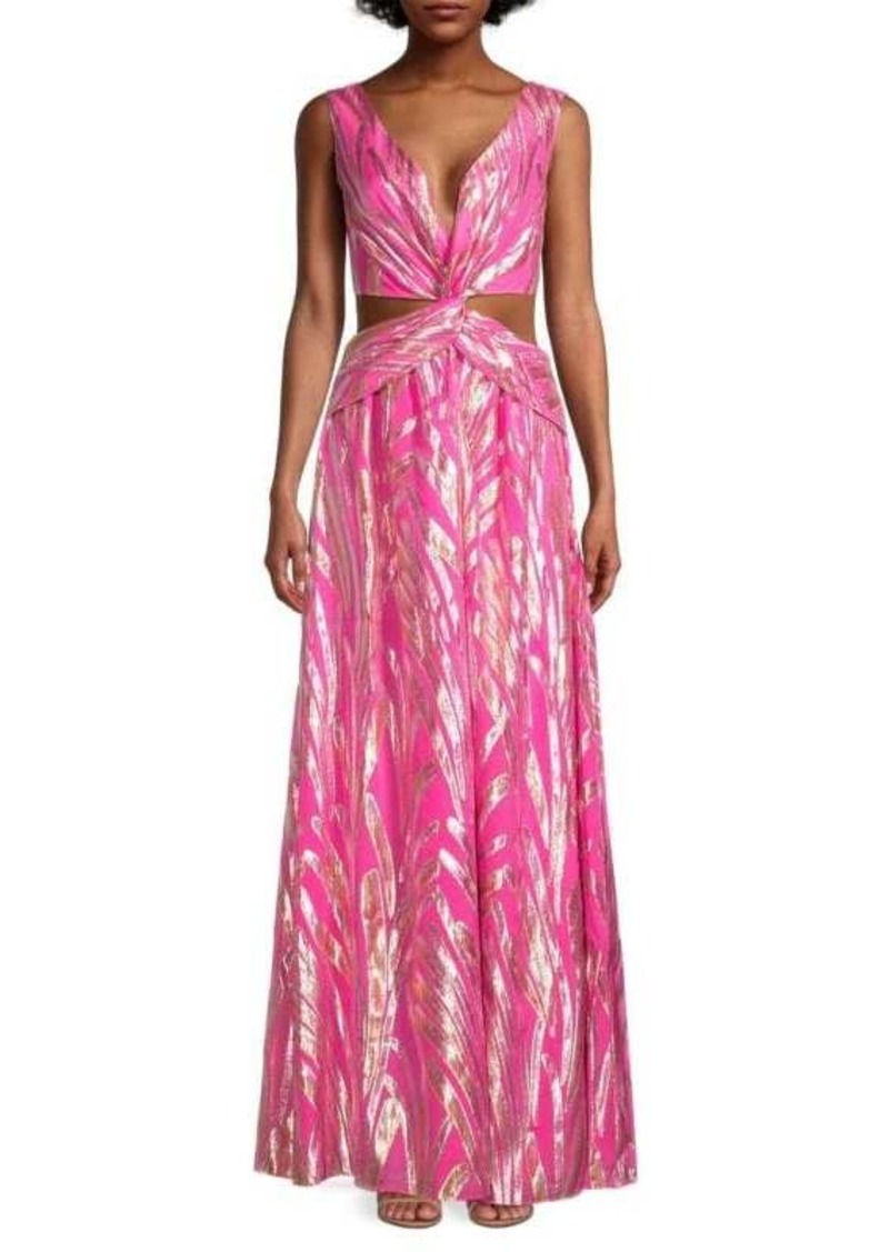 Ramy Brook Irene Metallic Maxi Dress