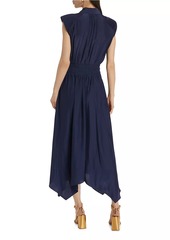 Ramy Brook Ivy Belted Sleeveless Shirtdress