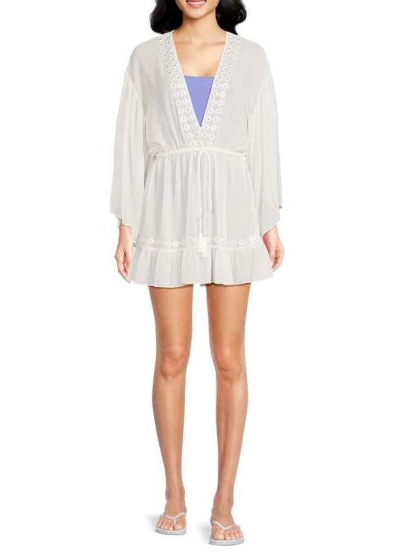 Ramy Brook Izabel Eyelet Mini Dress