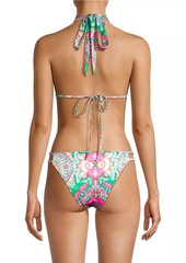 Ramy Brook Jane Palais-Print Triangle Bikini Top