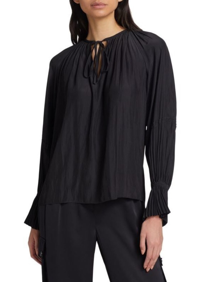 Ramy Brook Jordie Tie Front Blouse