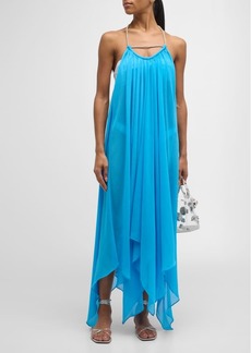 Ramy Brook Joyce Embellished-Strap High-Low Dress 