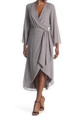 Ramy Brook Julie Long Sleeve Midi Wrap Dress
