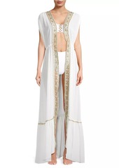 Ramy Brook Kairi Metallic-Trim Cover-Up