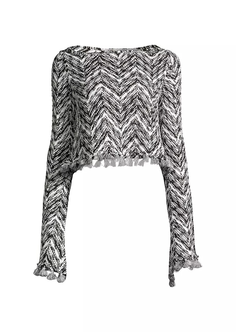 Ramy Brook Kaiya Spacedye Chevron Top