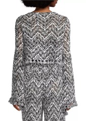 Ramy Brook Kaiya Spacedye Chevron Top