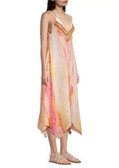Ramy Brook Kathryn Beaded Tie-Dyed Cover-Up Dress