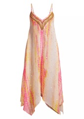 Ramy Brook Kathryn Beaded Tie-Dyed Cover-Up Dress