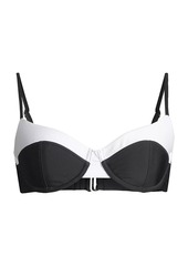 Ramy Brook Kynlee Two-Tone Balconette Bikini Top