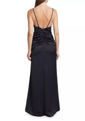 Ramy Brook Lena Crystal Floral-Embellished Gown