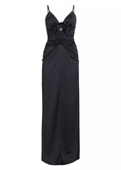 Ramy Brook Lena Crystal Floral-Embellished Gown