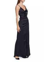 Ramy Brook Lena Crystal Floral-Embellished Gown