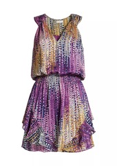 Ramy Brook Leota Tie-Dye Dotted Minidress