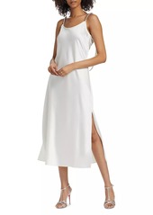 Ramy Brook Lizzie Satin Chainlink Slip Midi-Dress