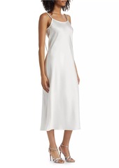 Ramy Brook Lizzie Satin Chainlink Slip Midi-Dress