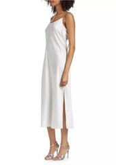 Ramy Brook Lizzie Satin Chainlink Slip Midi-Dress