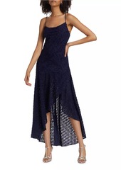 Ramy Brook Lorena Textured High-Low Maxi Dress