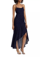 Ramy Brook Lorena Textured High-Low Maxi Dress