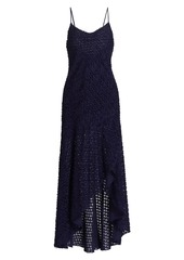 Ramy Brook Lorena Textured High-Low Maxi Dress