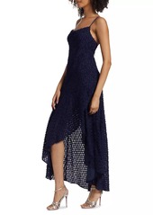 Ramy Brook Lorena Textured High-Low Maxi Dress