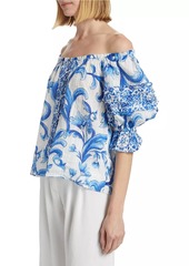 Ramy Brook Lula Floral Off-the-Shoulder Top