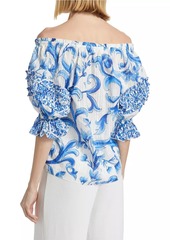 Ramy Brook Lula Floral Off-the-Shoulder Top