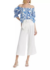 Ramy Brook Lula Floral Off-the-Shoulder Top