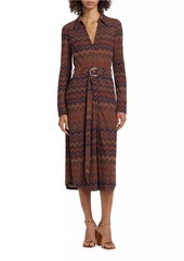 Ramy Brook Lydia Chevron Midi-Dress