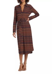 Ramy Brook Lydia Chevron Midi-Dress