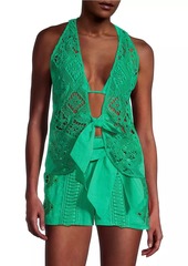 Ramy Brook Macie Embroidered Top