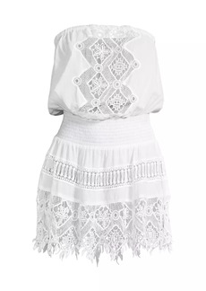 Ramy Brook Maddison Lace-Trimmed Cover-Up Dress