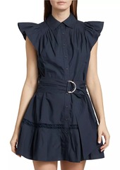 Ramy Brook Marceline Flutter-Sleeve Minidress