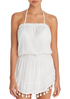 Ramy Brook Marcie Womens Strapless Mini Cover-Up