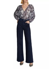 Ramy Brook Margot Metallic Floral Bodysuit