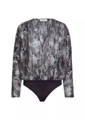 Ramy Brook Margot Metallic Floral Bodysuit