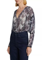 Ramy Brook Margot Metallic Floral Bodysuit