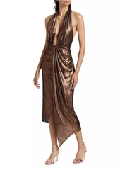 Ramy Brook Mayberry Shimmer Halter Dress