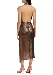 Ramy Brook Mayberry Shimmer Halter Dress