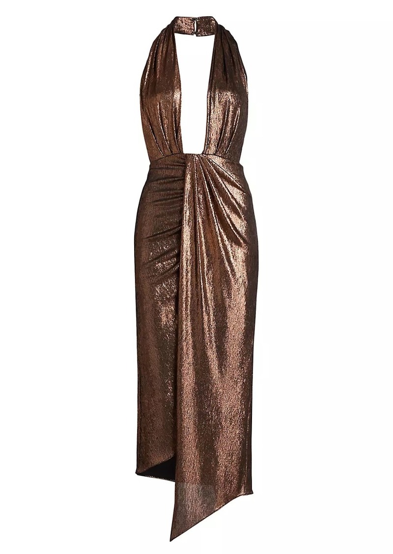 Ramy Brook Mayberry Shimmer Halter Dress