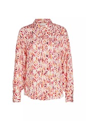 Ramy Brook Melina Dyed Geometric Shirt