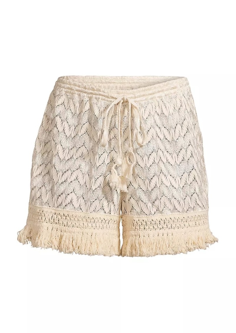 Ramy Brook Mina Lace Cover-Up Shorts