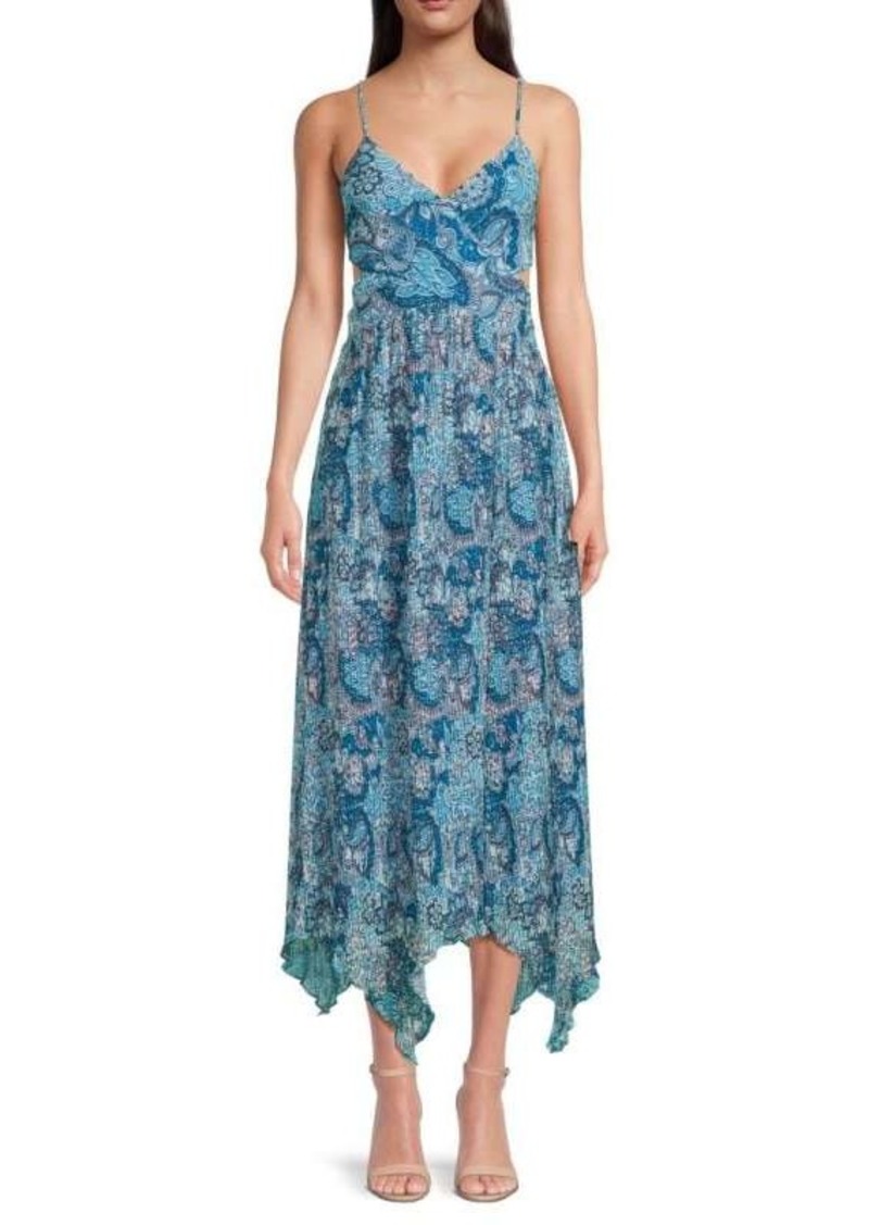 Ramy Brook Moor Asymmteric Floral Maxi Dress