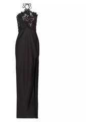 Ramy Brook Mora Floral Satin Gown