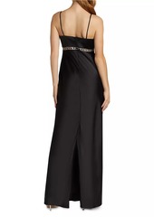 Ramy Brook Mosby Crystal-Trimmed Gown