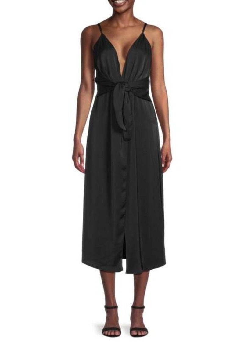 Ramy Brook Nicki Knot Midi Wrap Dress