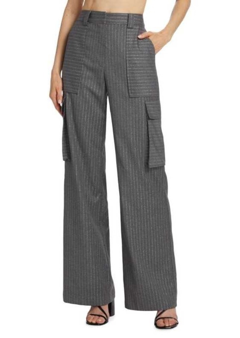 Ramy Brook Noa Pinstripe Cargo Pants