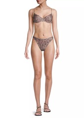 Ramy Brook Nola Leopard Underwire Bikini Top