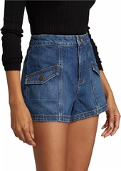 Ramy Brook Nova Denim High-Rise Shorts